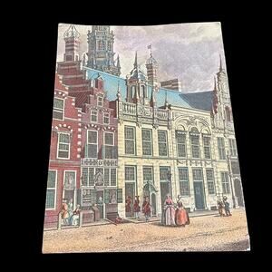 Vintage KLM Airlines Flight Menu New York to London May 1960 Artwork Leyden FLAW